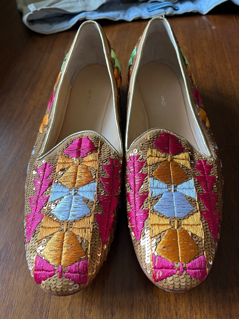 Etro Sequin Flats.